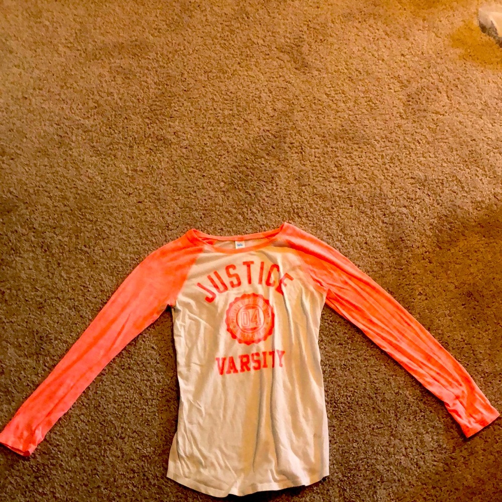 Pink and White Justice size 10